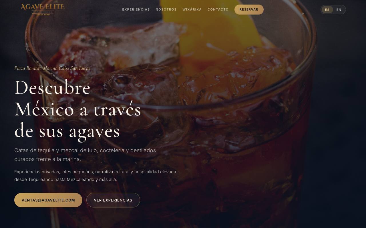 Agave Elite website