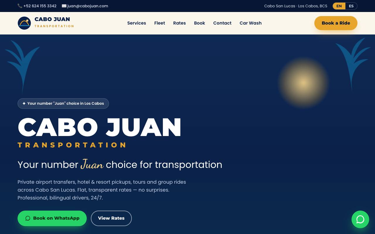 Cabo Juan website